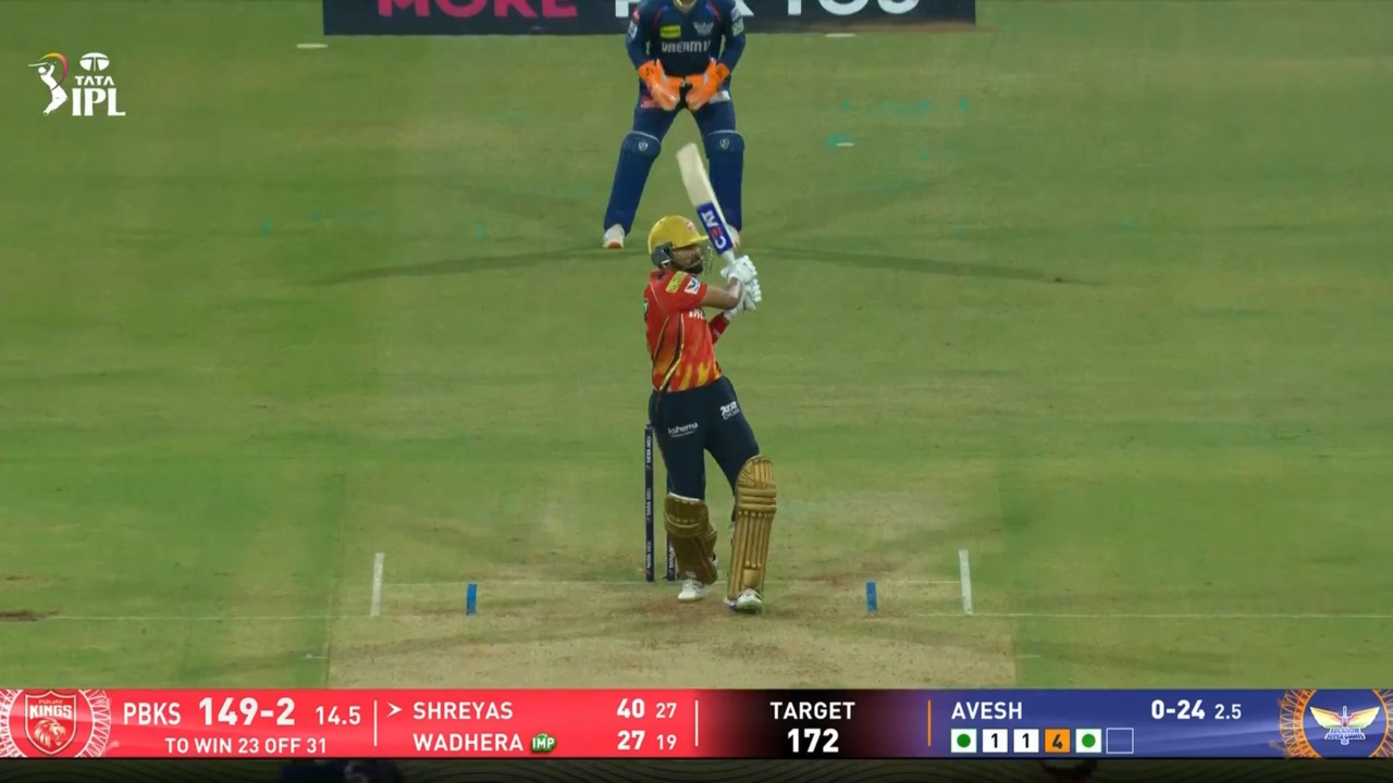 IPL 2025 M13: LSG vs PBKS - Shreyas Iyer Six