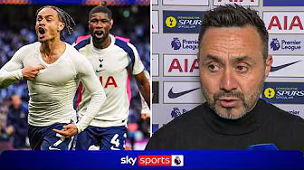 Roberto De Zerbi FULL post-match reaction | Spurs 2-2 Brighton | "I'm proud of my players" 😤