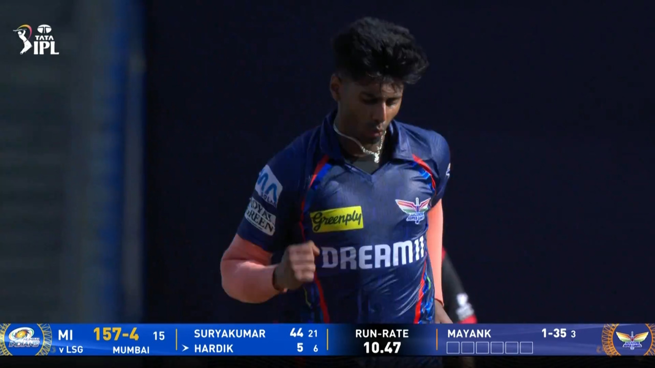 IPL 2025 M45: MI vs LSG - Hardik Pandya Wicket background