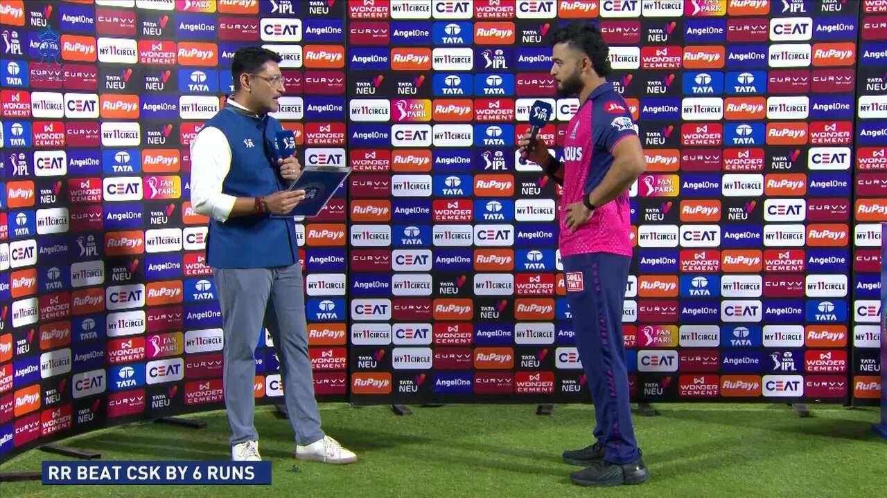 IPL 2025 M11: RR vs CSK - Post Match Presentation background