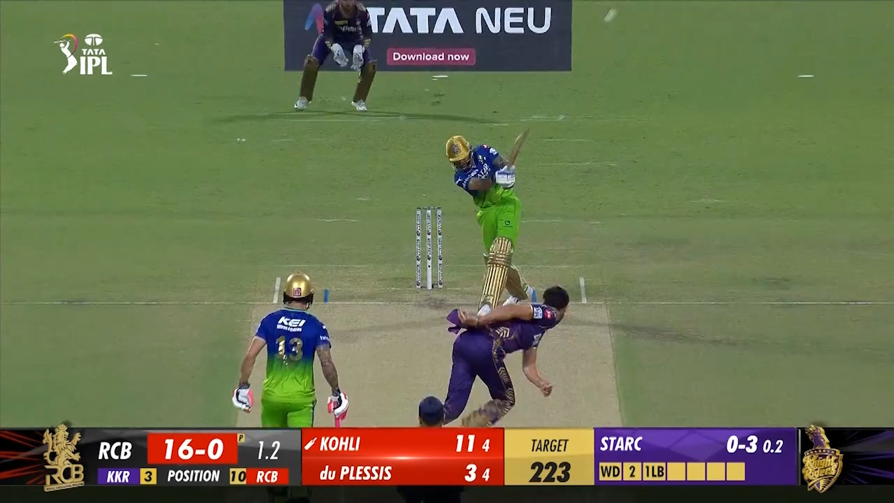 M36: KKR vs RCB – Virat Kohli Six