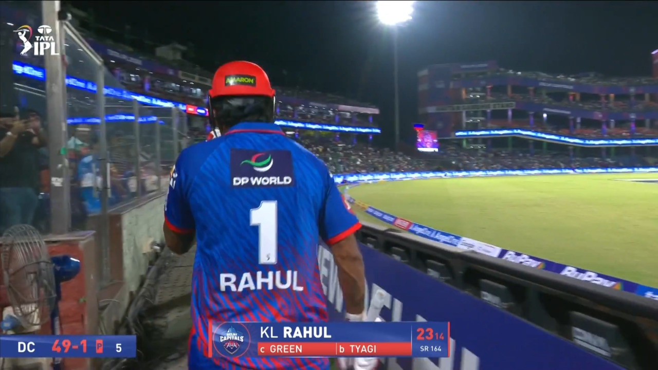 IPL 2026 M51: DC vs KKR - KL Rahul Wicket