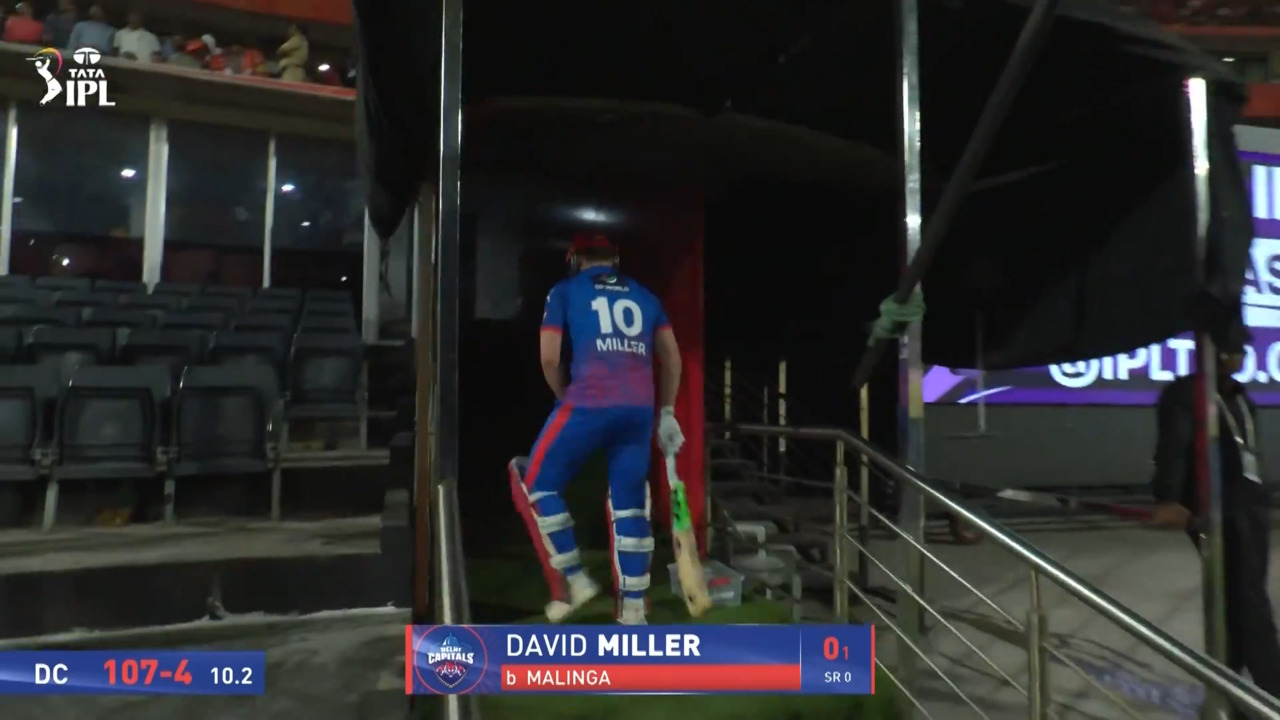 IPL 2026 M31: SRH vs DC - David Miller Wicket