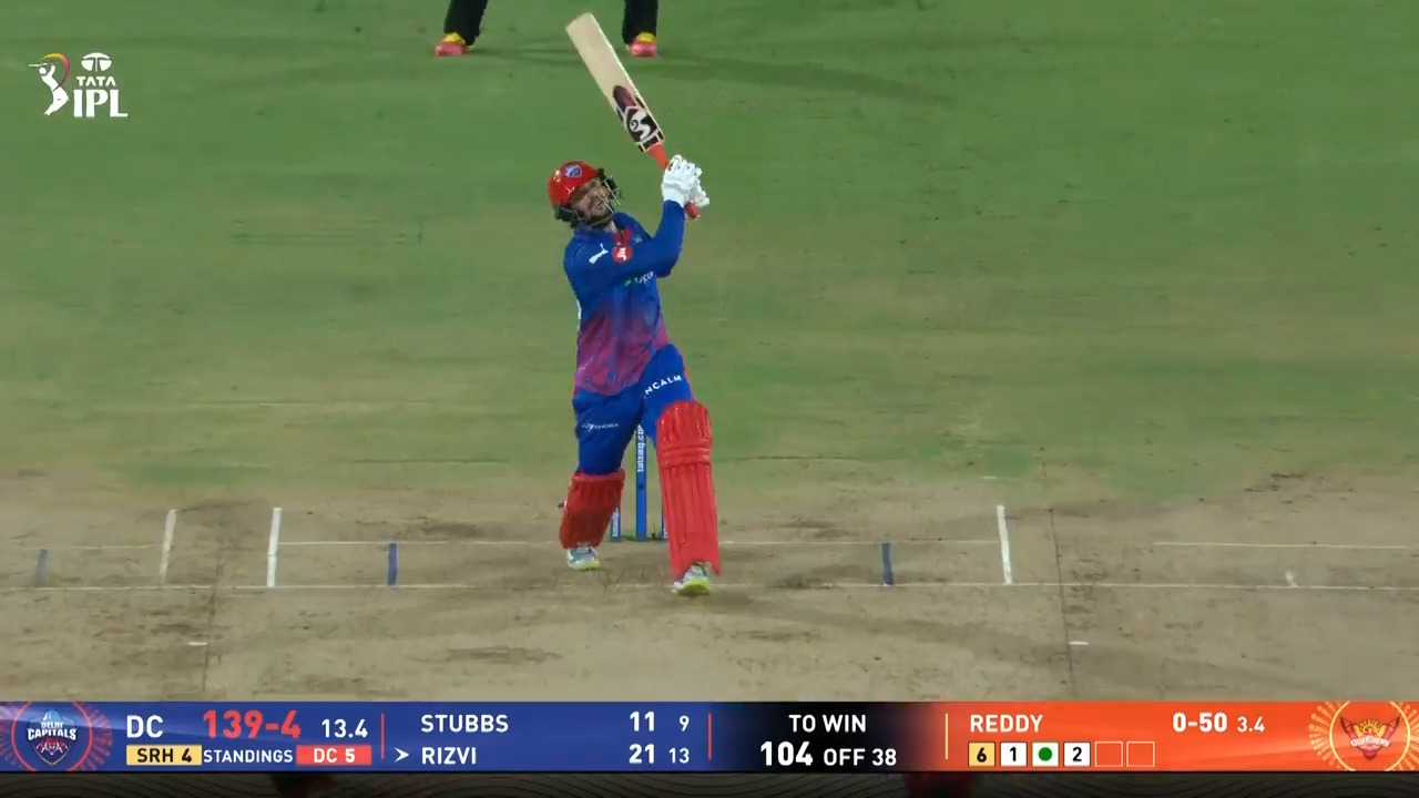 IPL 2026 M31: SRH vs DC - Sameer Rizvi Six