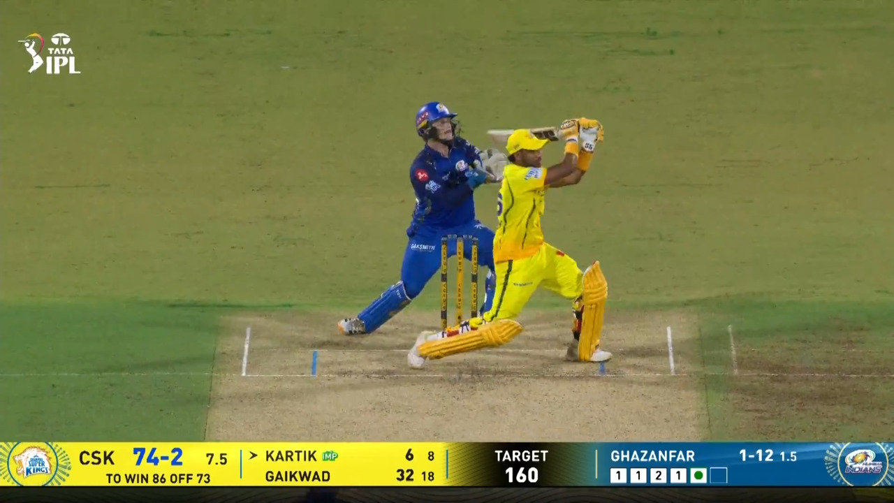 IPL 2026 M44: CSK vs MI - Kartik Sharma Six