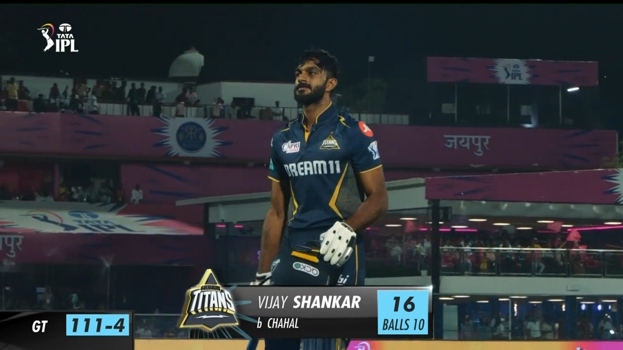 M24: RR vs GT – Vijay Shankar Wicket