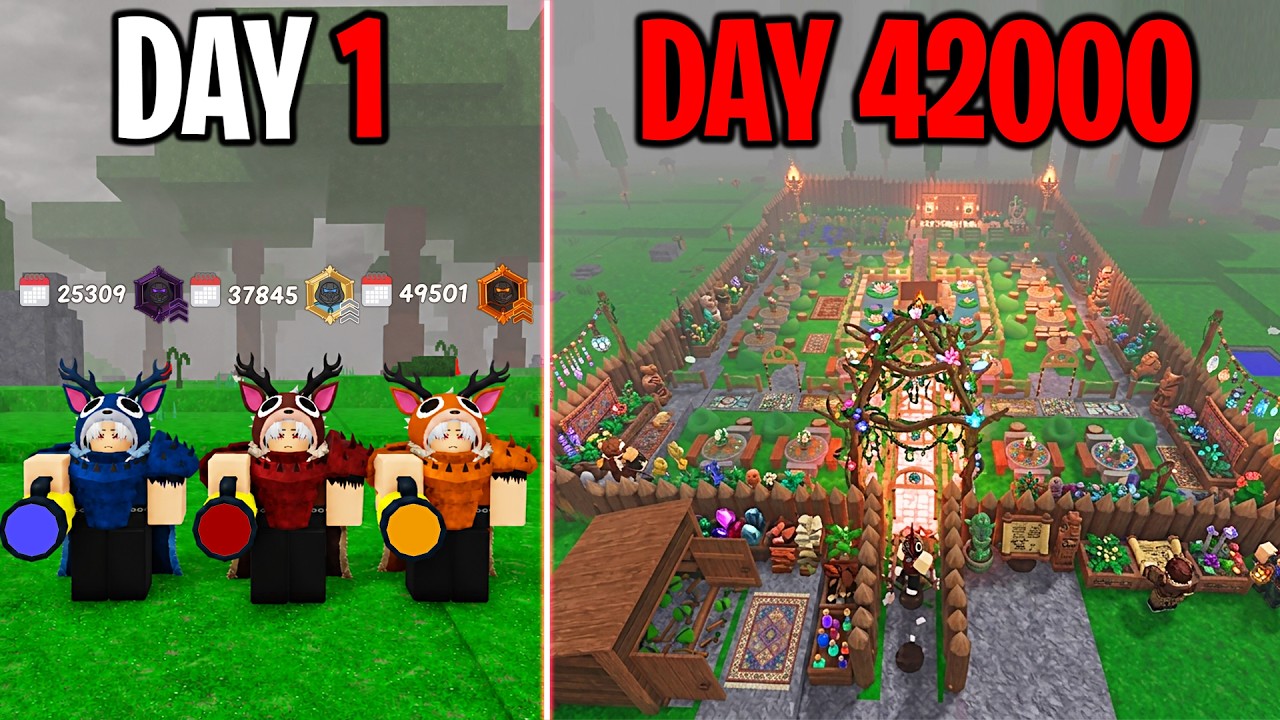 4200 Days to Build a Best Base in 99 Nights in The Forest background