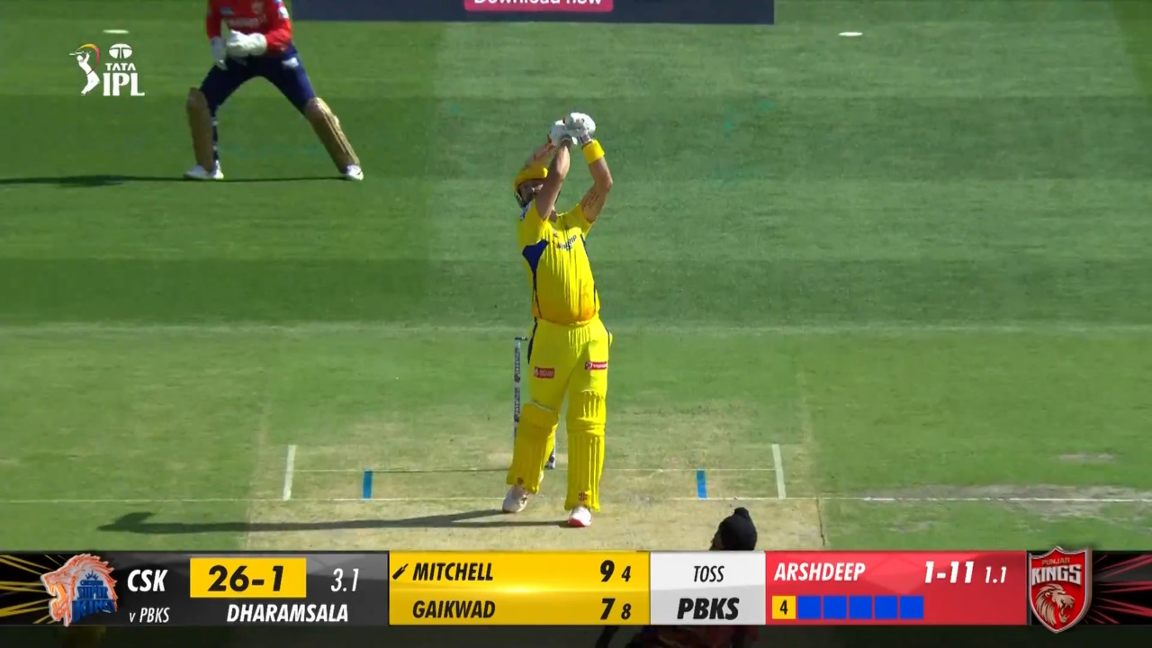 M53: PBKS vs CSK – Daryl Mitchell Six background
