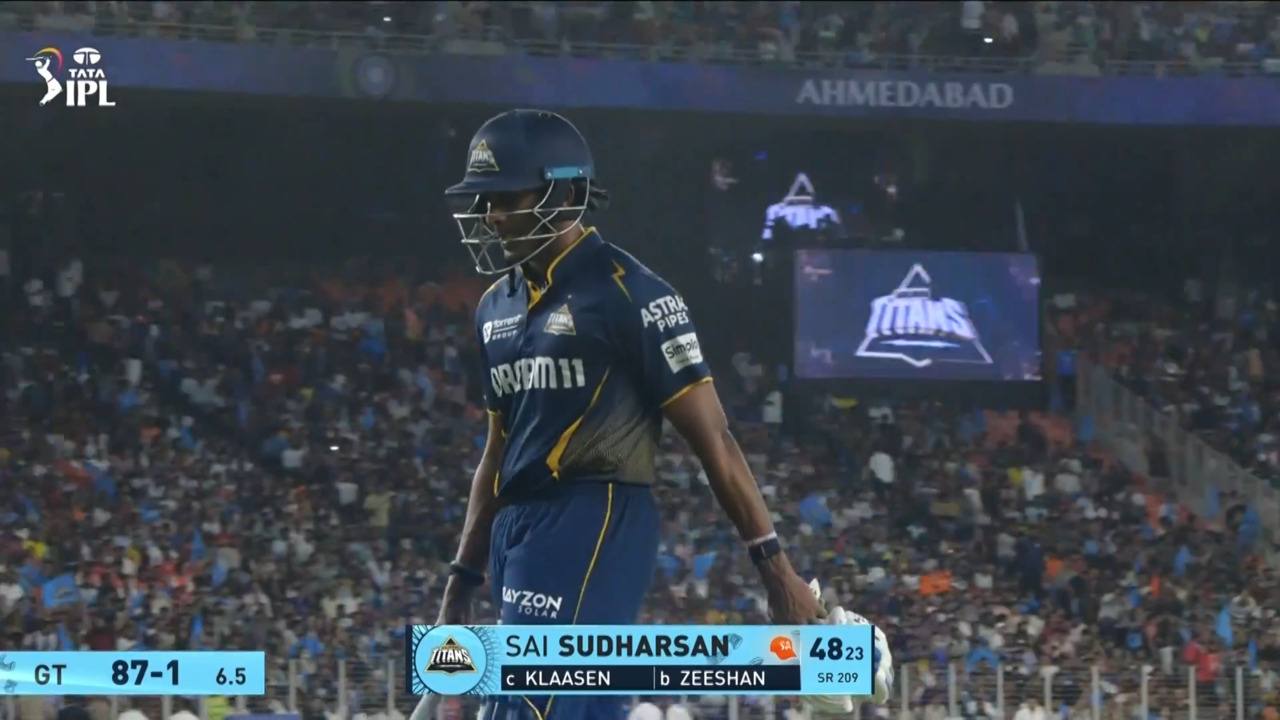 IPL 2025 M51: GT vs SRH - Sai Sudharsan Wicket