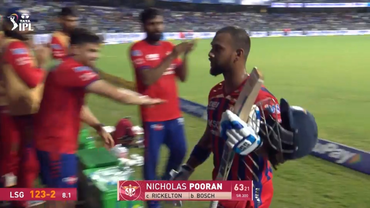 IPL 2026 M47: MI vs LSG - Nicholas Pooran Wicket