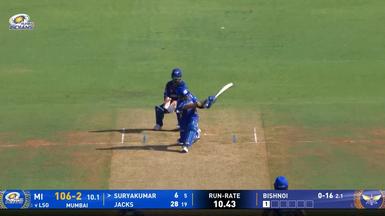 IPL 2025 M45: MI vs LSG - Suryakumar Yadav Six