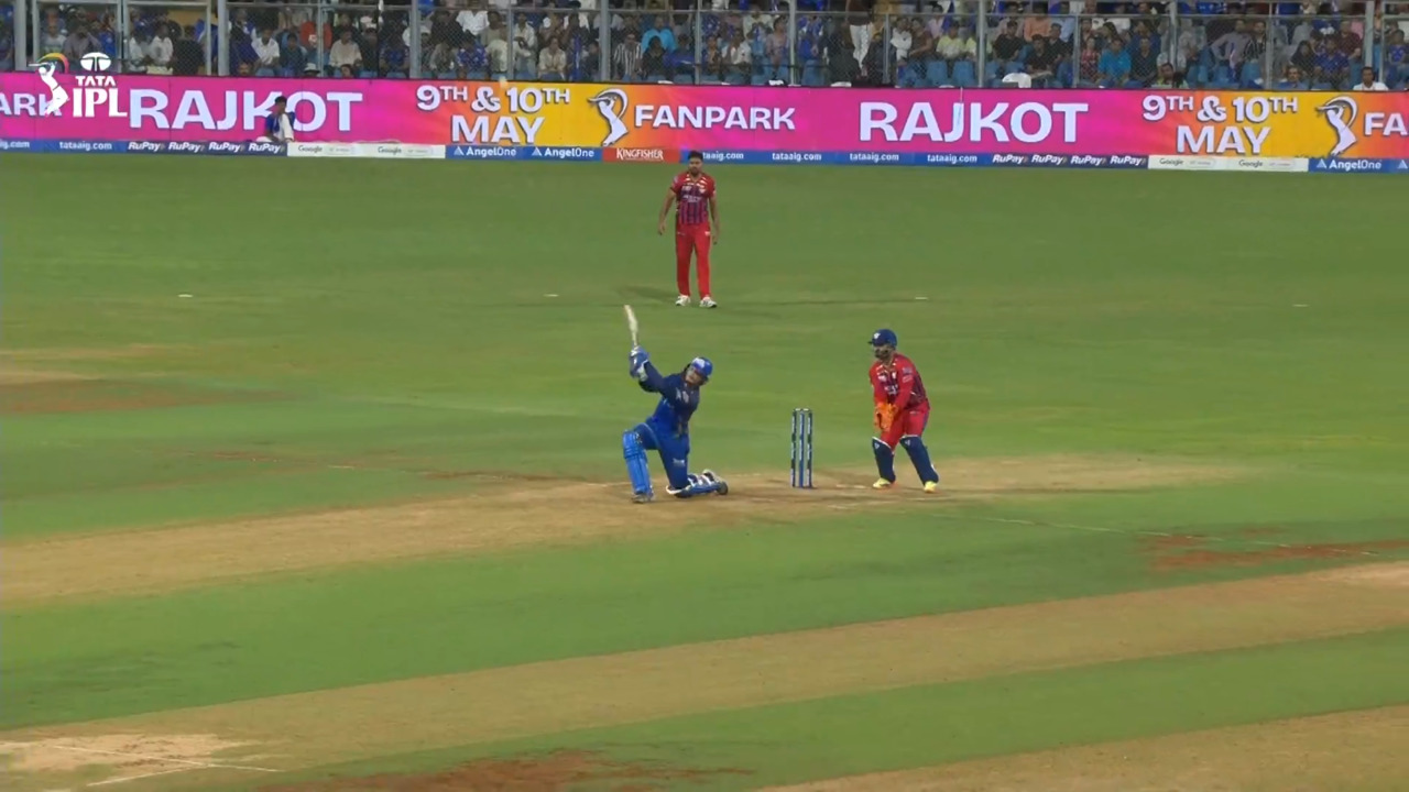 IPL 2026 M47: MI vs LSG - Ryan Rickelton Six