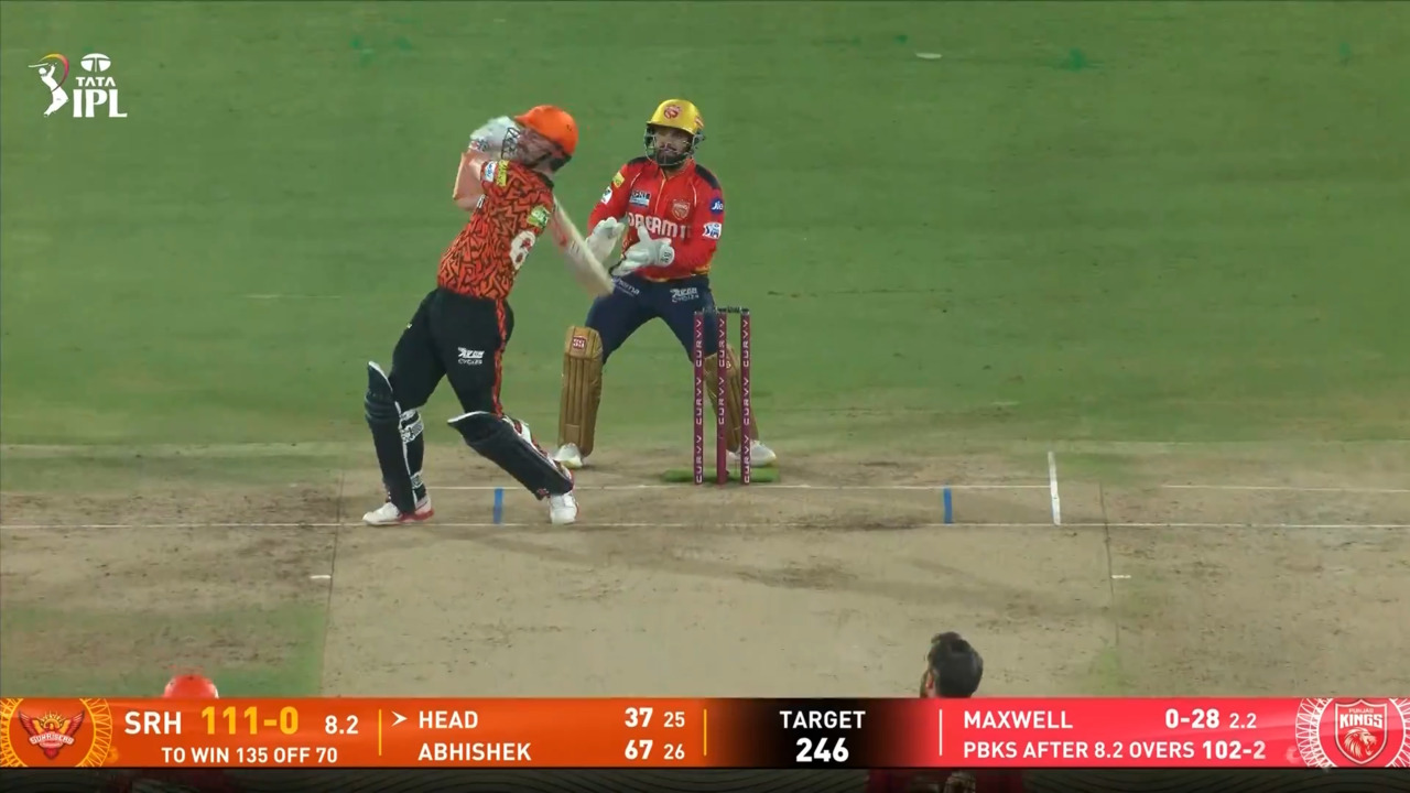 IPL 2025 M27: SRH vs PBKS - Travis Head Six