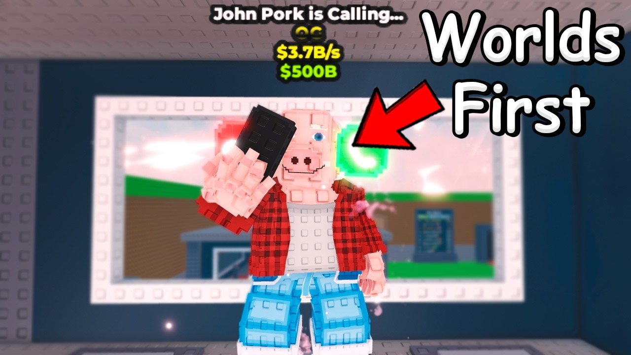 I Got The WORLDS FIRST OG John Pork In Roblox Steal a Brainrot background