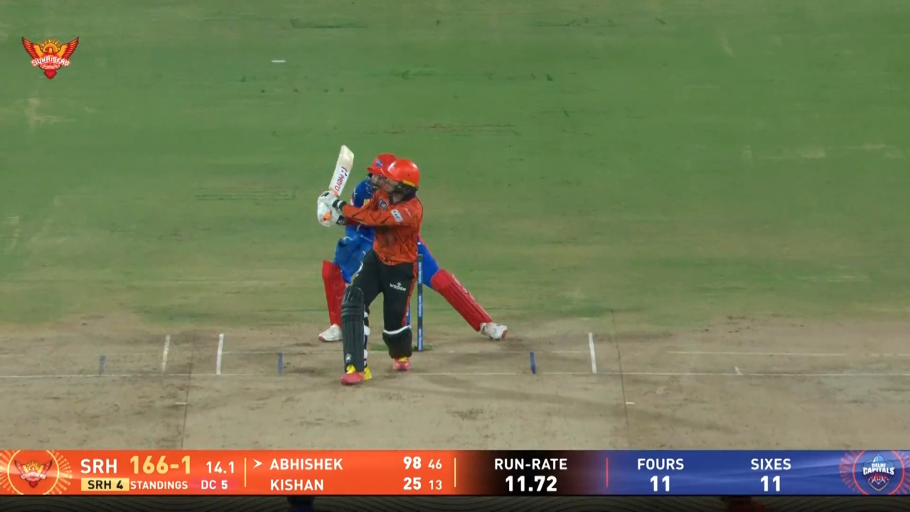 IPL 2026 M31: SRH vs DC - Abhishek Sharma Six