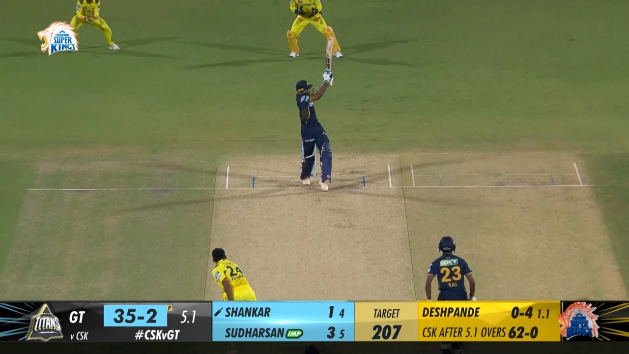 M07: CSK vs GT – Vijay Shankar Six