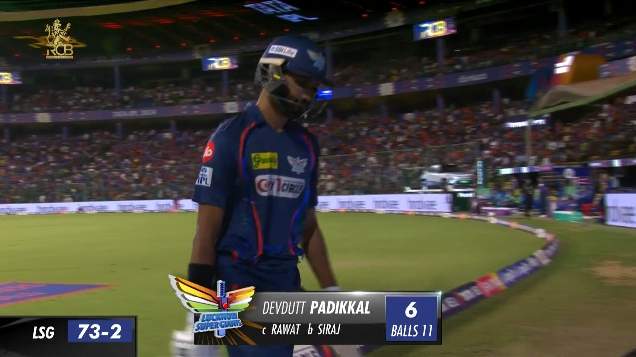 M15: RCB vs LSG – Devdutt Padikkal Wicket