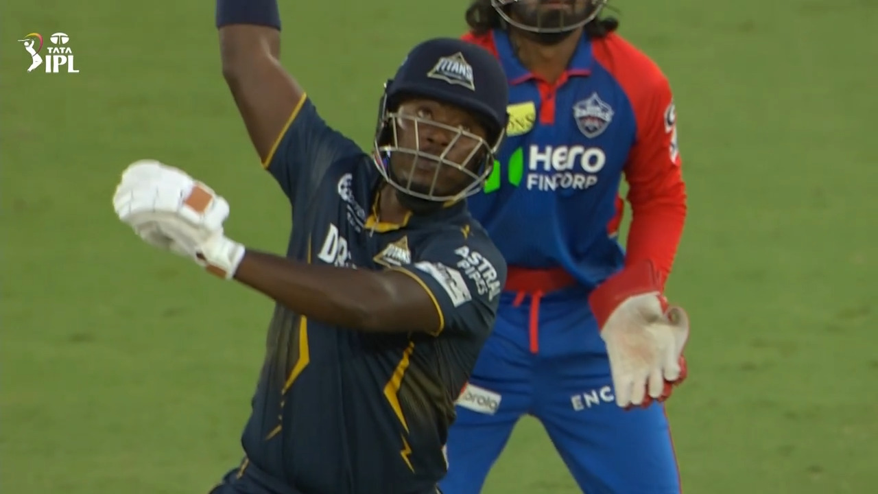 IPL 2025 M35: GT vs DC - Sherfane Rutherford Six
