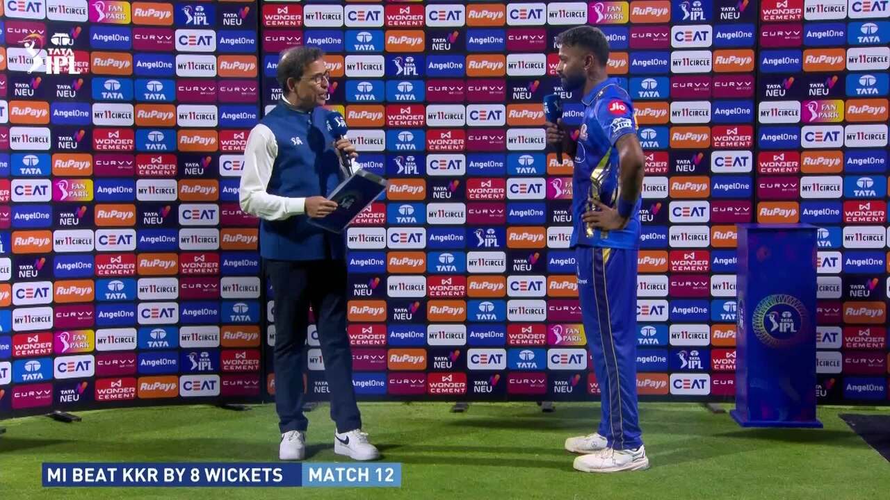 IPL 2025 M12: MI vs KKR - Post Match Presentation