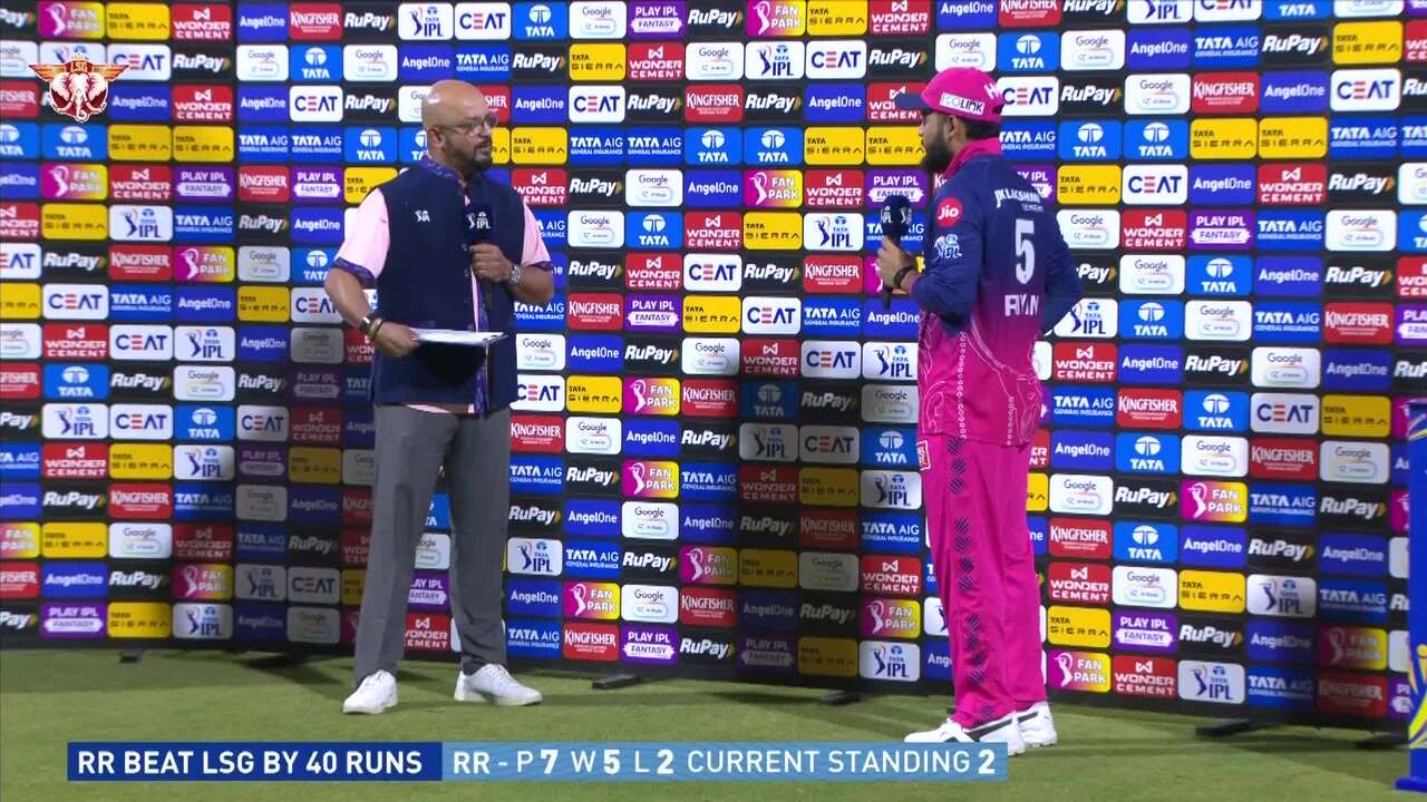 IPL 2026 M32: LSG vs RR - Post Match Presentation