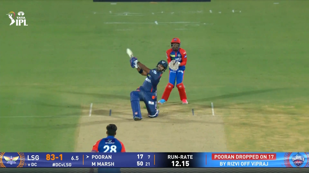 IPL 2025 M04: DC vs LSG - Nicholas Pooran Six
