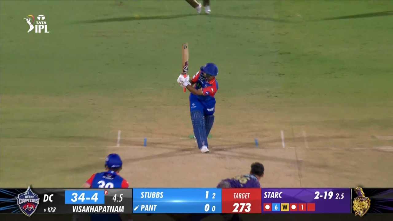 M16: DC vs KKR – Rishabh Pant Six