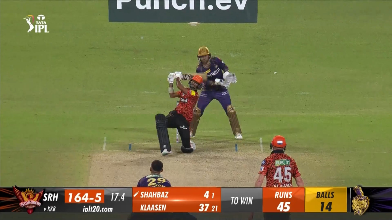 M03: KKR vs SRH – Shahbaz Ahmed Six