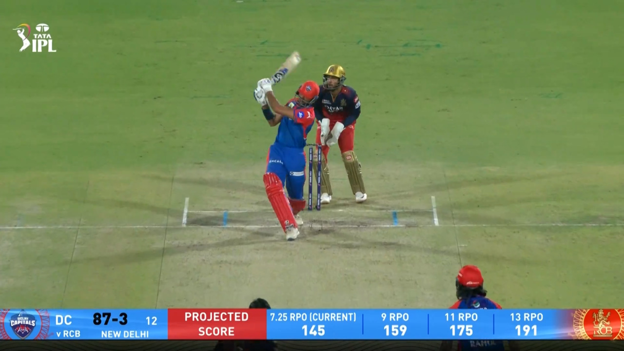 IPL 2025 M46: DC vs RCB - Axar Patel Six