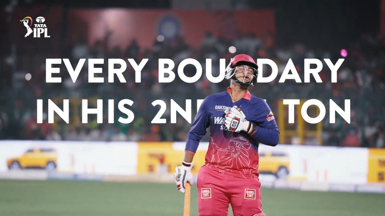 Every boundary from Vaibhav Sooryavanshi's 2nd TATA IPL Ton