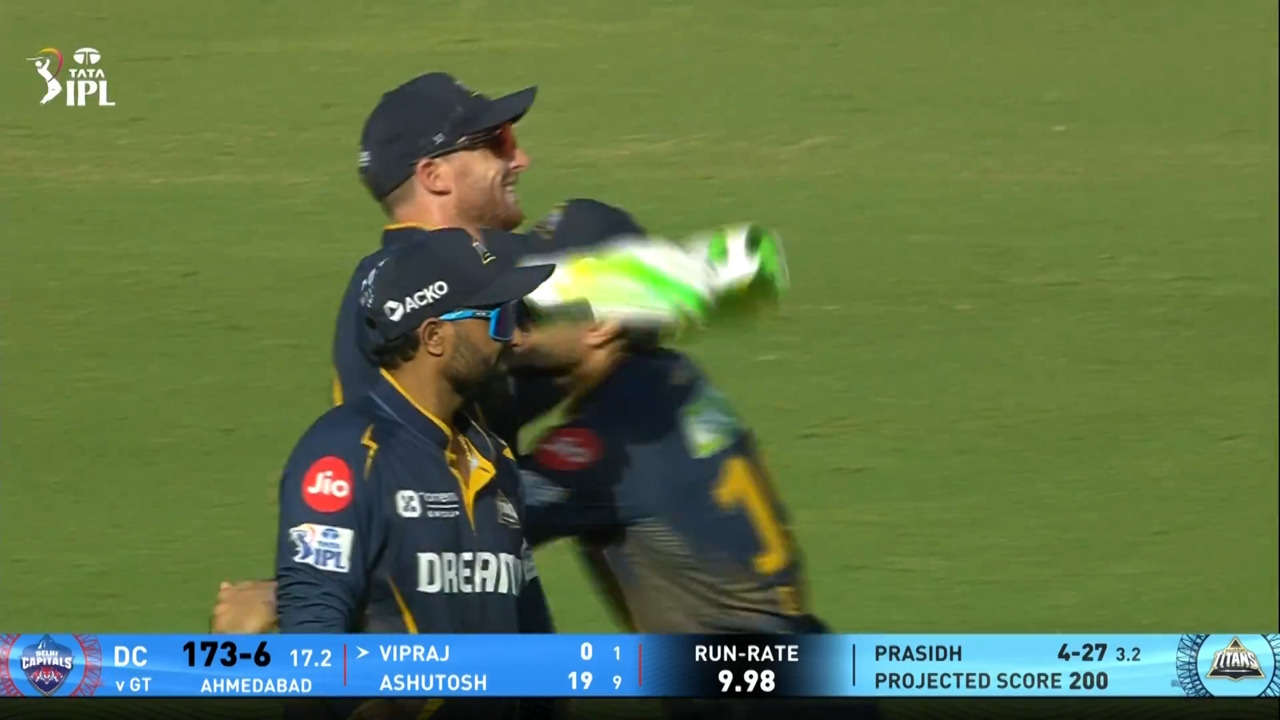 IPL 2025 M35: GT vs DC - Vipraj Nigam Wicket