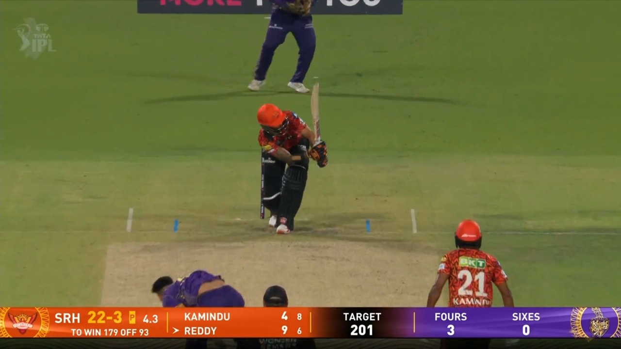 IPL 2025 M15: KKR vs SRH - Nitish Kumar Reddy Six