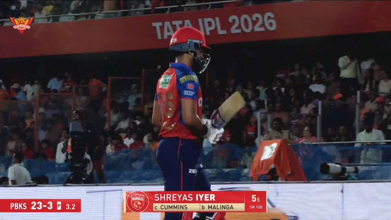IPL 2026 M49: SRH vs PBKS - Shreyas Iyer Wicket