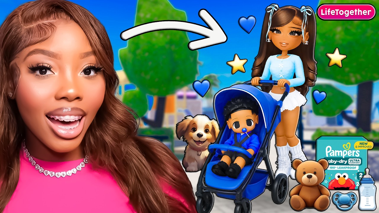 I ADOPTED A ONE YEAR OLD SON ⭐ | Roblox Life Together Rp Snapchat