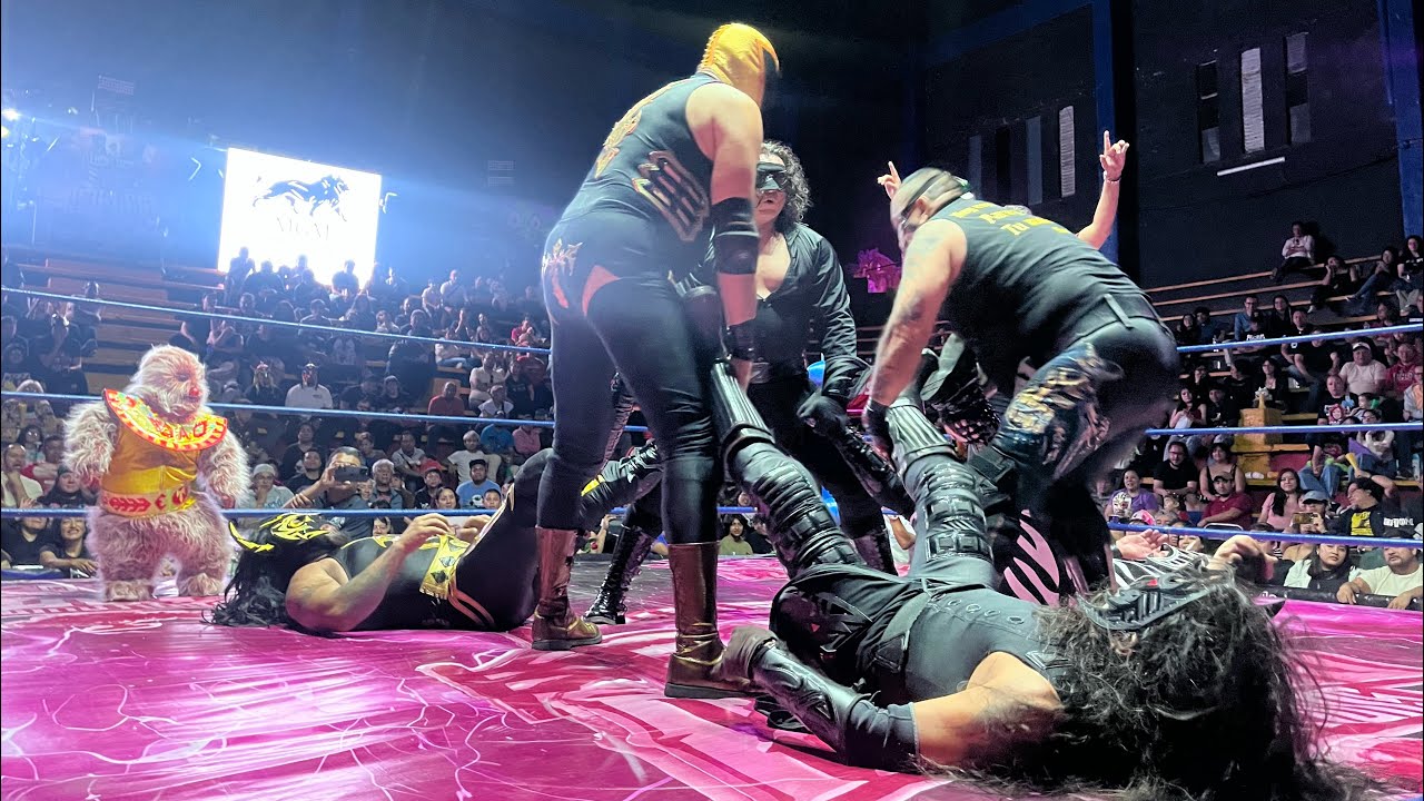 Lucha estelar Zorro, Pirata Morgan y Tinieblas Jr con Alushe π Psicosis, Histeria y Maniaco
