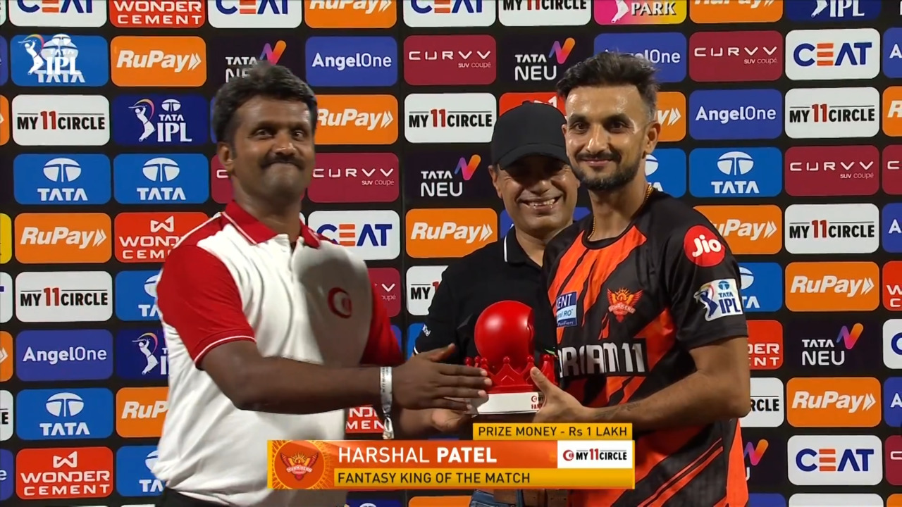 IPL 2025 M43: CSK vs SRH - My11Circle Fantasy King of The Match - Harshal Patel backdrop