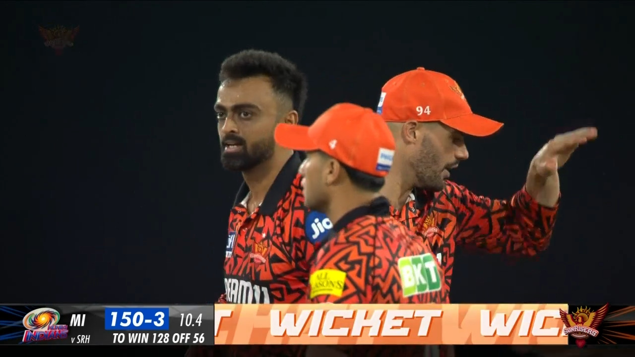 M08: SRH vs MI – Fall of Wickets background