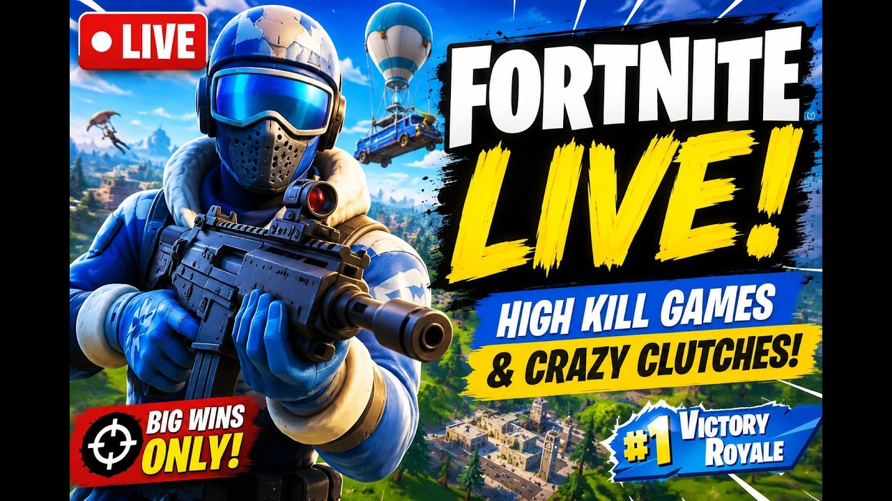 LIVE Fortnite Gameplay 🔴Crazy Clutches!