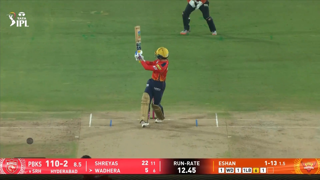 IPL 2025 M27: SRH vs PBKS - Nehal Wadhera Six