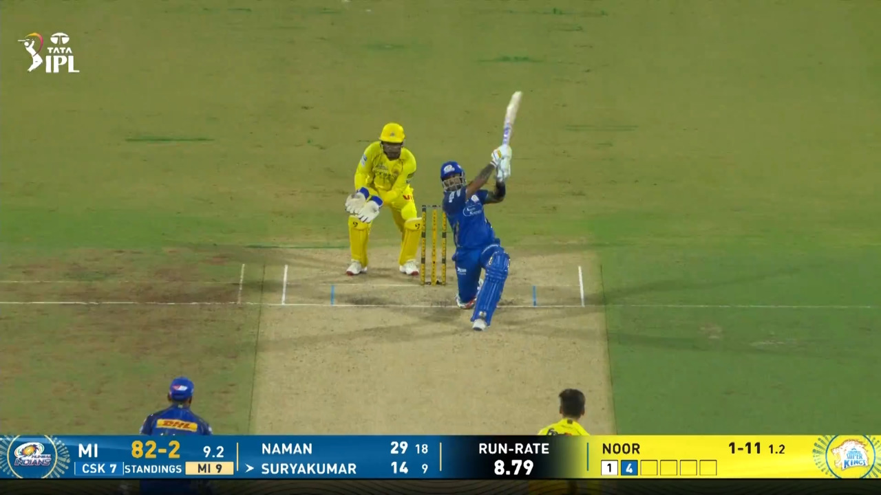 IPL 2026 M44: CSK vs MI - Suryakumar Yadav Six