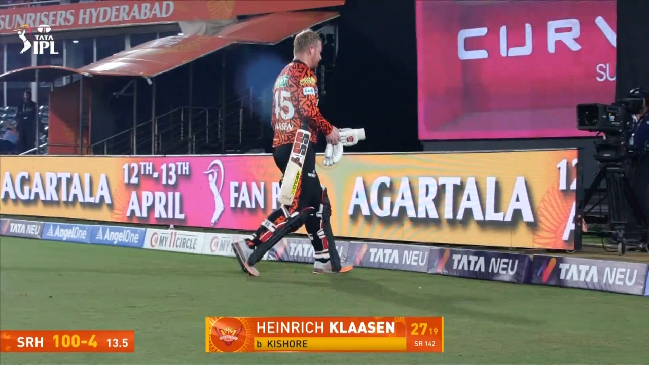 IPL 2025 M20: SRH vs GT - Heinrich Klaasen Wicket