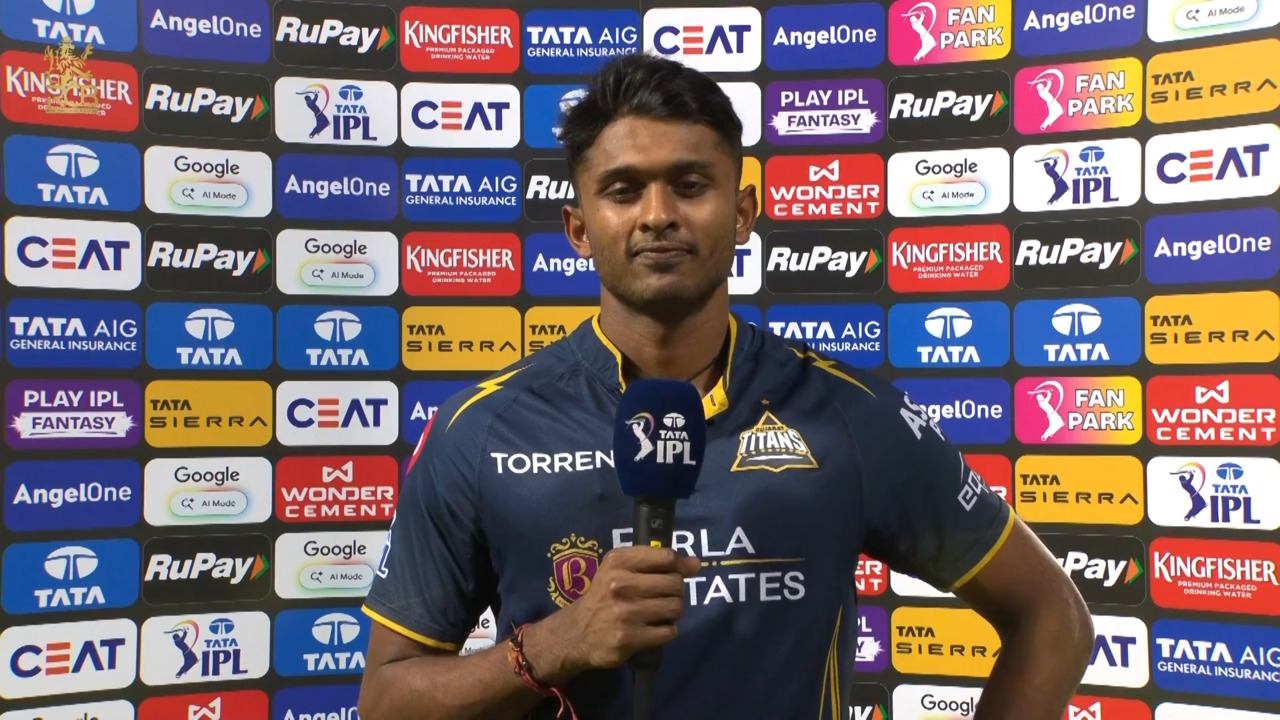IPL 2026 M34: RCB vs GT - Sai Sudharsan Interview