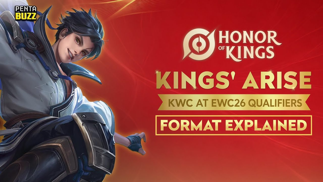 HOK Kings' Arise KWC at EWC 2026 Qualifiers format explained 🏆 background