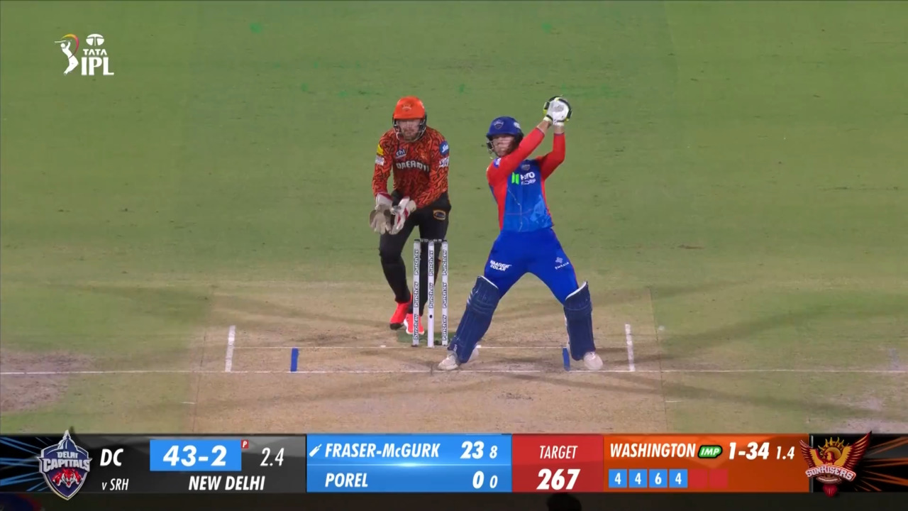 M35: DC vs SRH – Jake Fraser-McGurk Six background