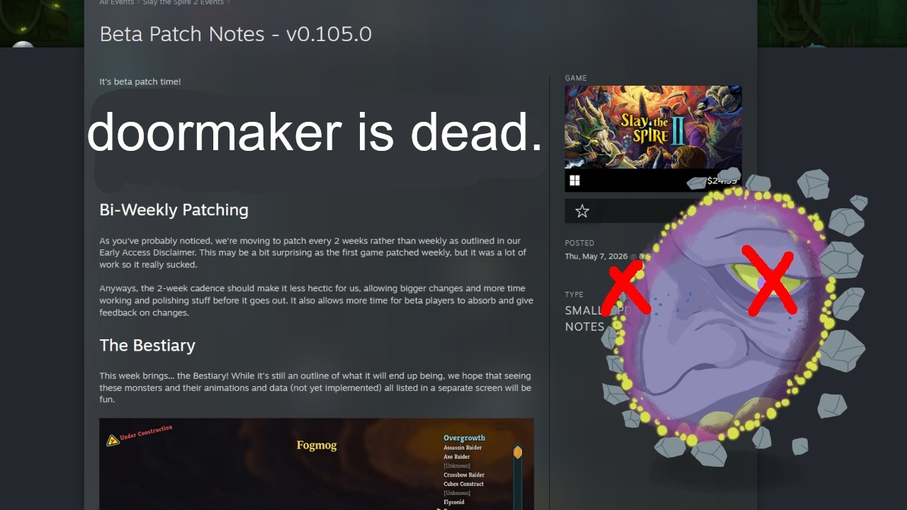 They Killed Doormaker?! | Slay The Spire 2 Beta Patch Notes