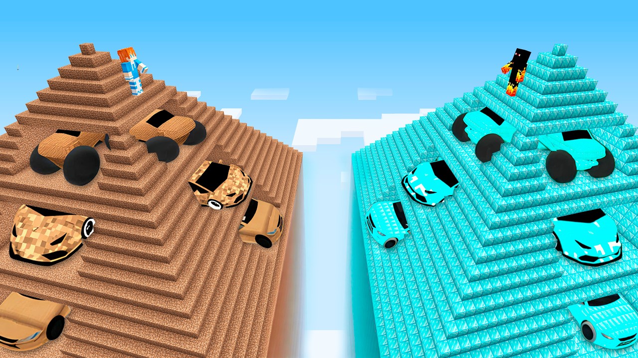 GARAGEM de NOOB vs PRO em UMA PIRÂMIDE DO DESERTO background