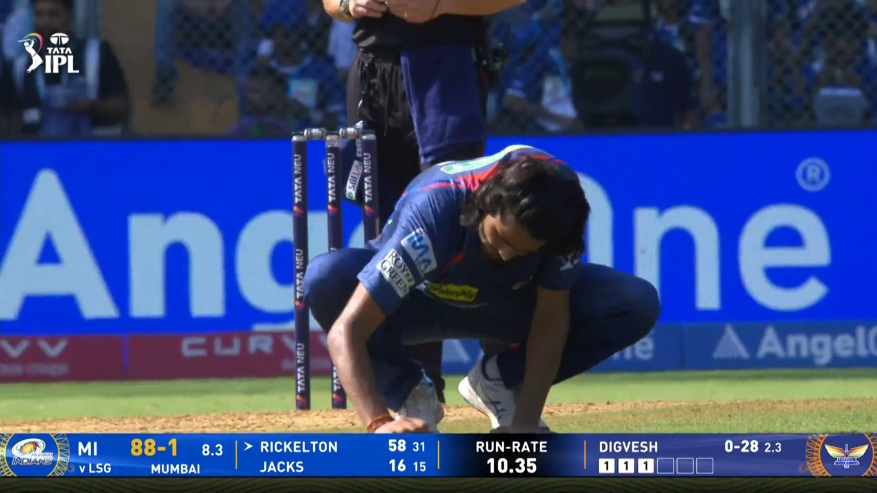 IPL 2025 M45: MI vs LSG - Ryan Rickelton Wicket