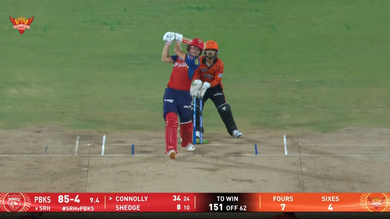 IPL 2026 M49: SRH vs PBKS - Cooper Connolly Six