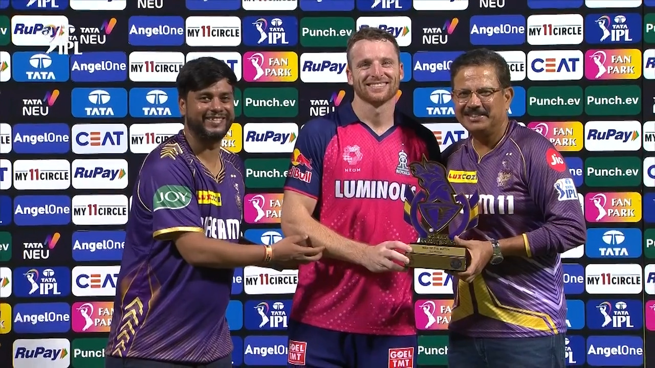 M31: KKR vs RR – Player of the Match – Jos Buttler