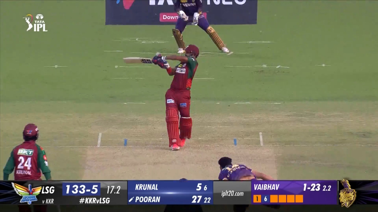 M28: KKR vs LSG – Nicholas Pooran Six