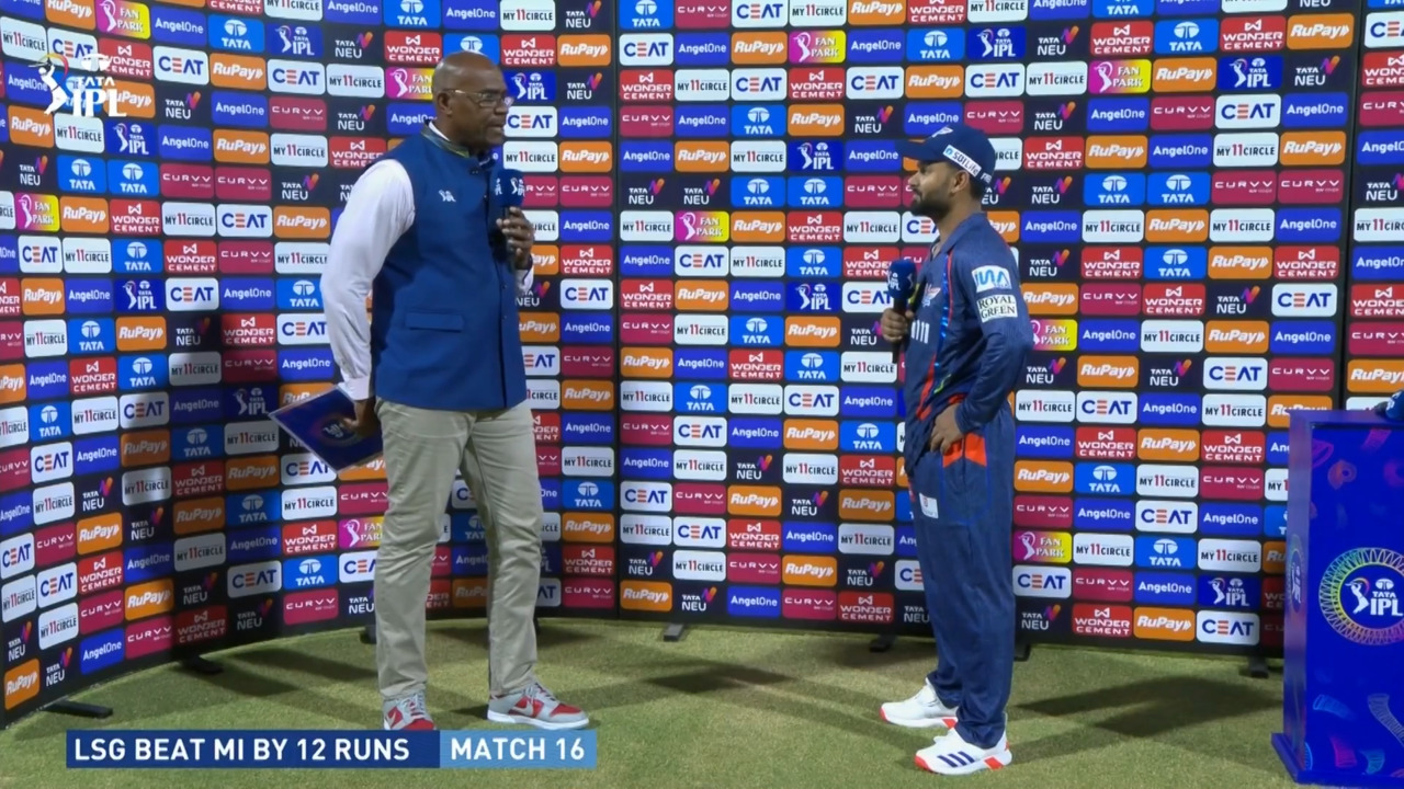 IPL 2025 M16: LSG vs MI - Post Match Presentation